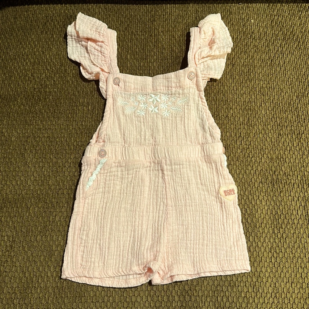 BCBG 3T pink girls overall’s